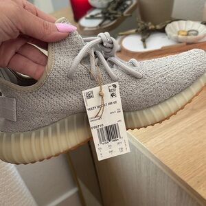 Yeezy Boost 350 V2 Light Gray with Tan Sole